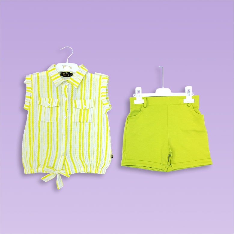 Casual Top & Shorts Set