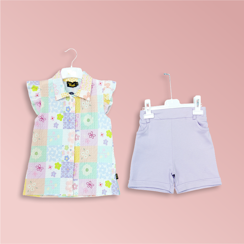 Casual Top & Shorts Set
